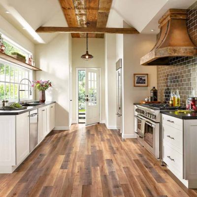 laminate flooring in a rustic Texas kitchen